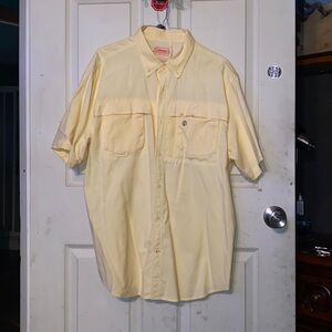 Coleman Short sleeve yellow fishing shirt